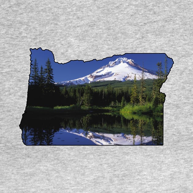 Oregon State Outline (Mount Hood) by gorff